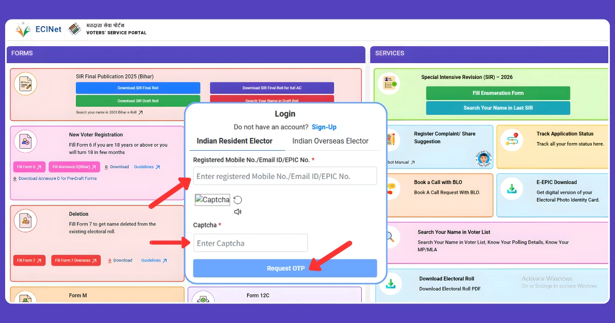 Step-2-SIR-Form-Status-Online-Guide