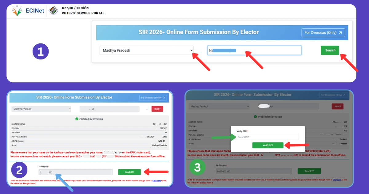 Step7-SIR-Form-Status-Online-Guide